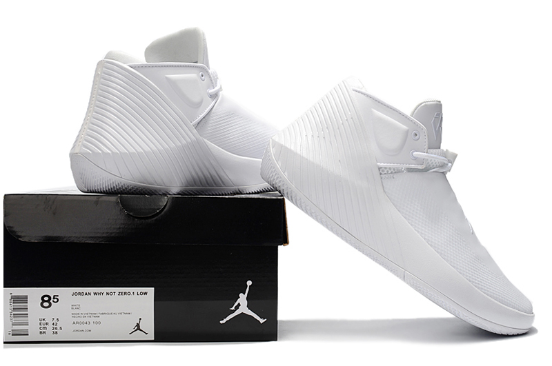 Jordan Why Not Zero.1 All White Shoes - Click Image to Close